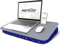 Lap Desk for Laptop with Cushion, Laptop Lap Desk, Cushion Detachable and Washable, fits up to 17 inch, with Tablet Slot and Stopper, MillHome (Geometric) by MillHome