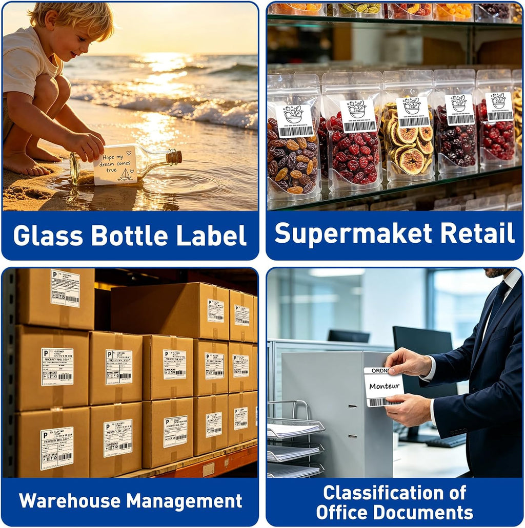 ESSENTIAL 4" x 4" Direct Thermal Shipping Labels (2800 Labels, 8 Rolls) - Image 7