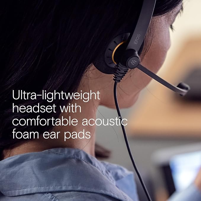 EPOS Sennheiser Consumer Audio SC 60 USB ML (504547) - Double-Sided Business Headset | For Skype for Business | with HD Sound, Noise-Cancelling Microphone, & USB Connector (Black) - Image 10