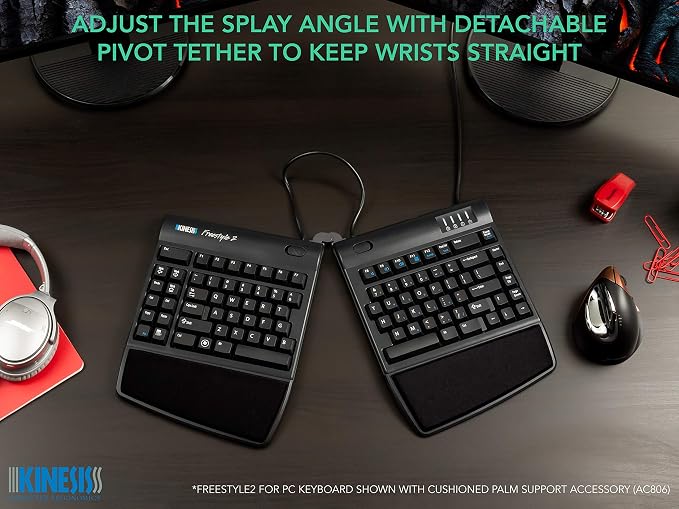 Kinesis Freestyle2 Ergonomic Keyboard for PC (20" Extended Separation) - Image 5