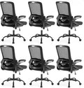Ergonomic Office Chair Desk Chair with Adjustable Lumbar Support | Mesh Computer Chair Home Office Desk Chair with Flip-up Armrests Executive Task Chair Comfy Mesh Gaming Chair (6Pcs) by NexthroOfficeChair