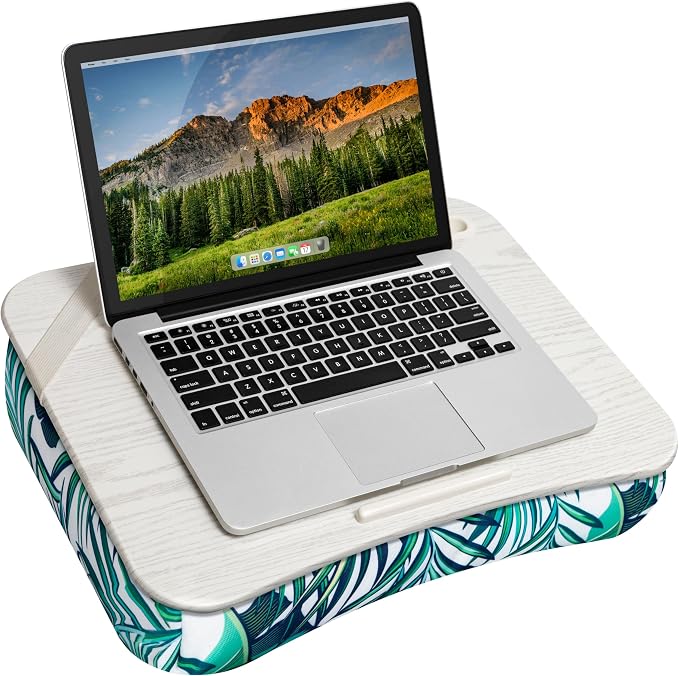 LAPGEAR Designer Lap Desk – Tropical Palm Leaves, Fits 15.6” Laptops - Image 6