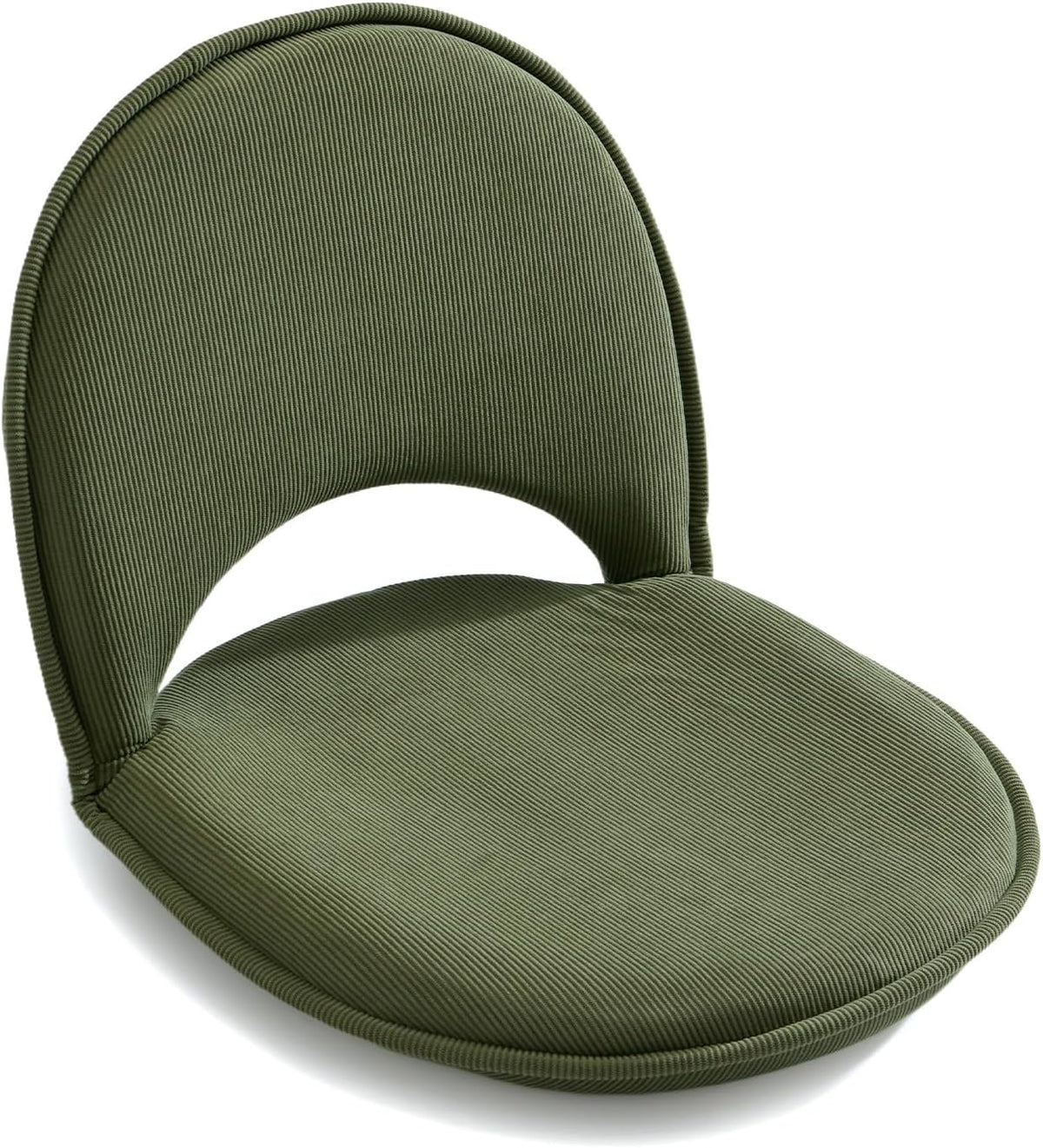 Floor Chair 5-Position Adjustable Back Support Chair Foldable Camping,Video-Gaming Reading Watching, Upholstered Meditation Convenient Seats (Green) by YOUKEEJOJO