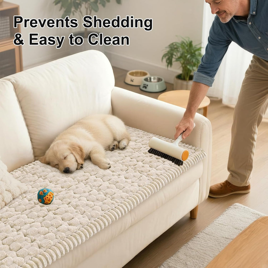 Smiry Couch Covers for Dogs, Non Slip Fuzzy Pet Sofa Protector Washable - Image 6