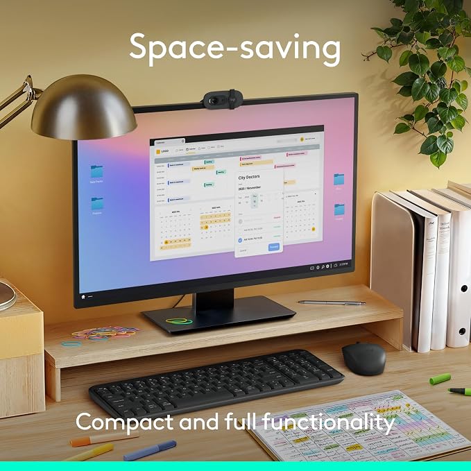 Logitech K250 Compact Bluetooth Wireless Keyboard with Numpad - Graphite | Bluetooth connectivity only, no USB receiver, compact design, spill-resistant, comfortable keys, Windows MacOS compatible - Image 5