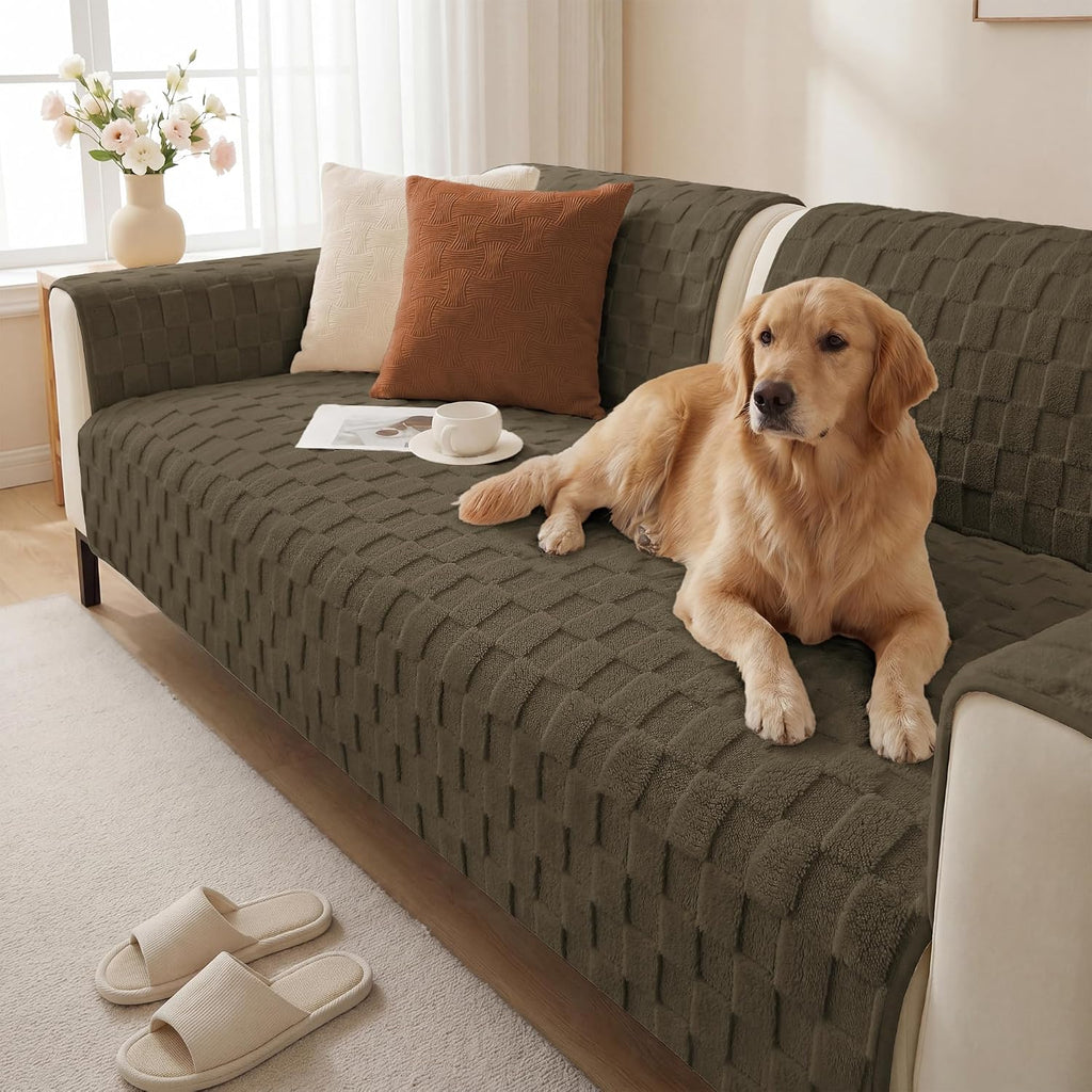 Foxdecor Couch Cover for Dogs Sofa Covers Non Slip Couch Pad Pet Friendly by Foxdecor