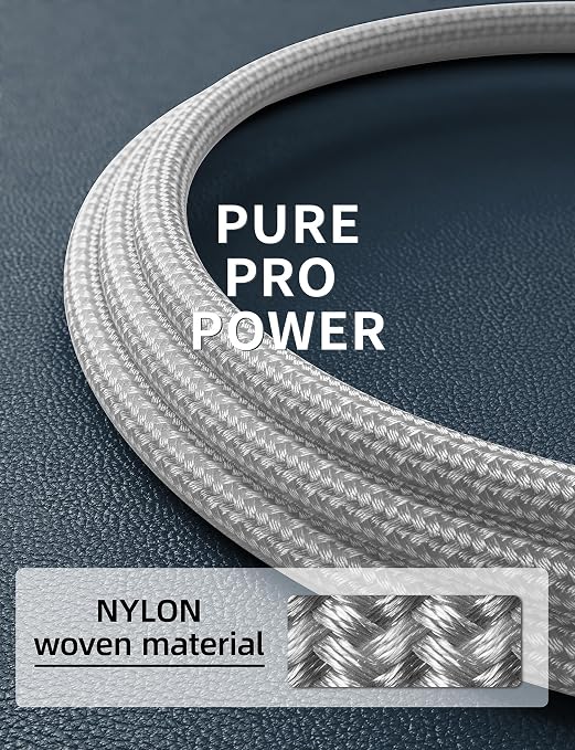 USB A to USB C Cable Fast Charging [2 Pack, 6FT] USB to USB C Charger Cable | Upgraded Extra Durable Braided USBC Cable Compatible with iPhone 17 16 15 Pro Max, Samsung Galaxy S26 and More -Silver - Image 7
