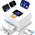 Phomemo Thermal Label Printer with Touchable Screen, 4x6 Bluetooth Shipping Label Printer with Built-in Label Holder, D420D White Thermal Printers for Small Business, Compatible with USPS, Tiktok by Phomemo