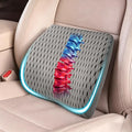 Lumbar Support Pillow for Car & Office Chair - High-Density Memory Foam for Sciatica & Lower Back Pain Relief - Non-Slip Back Support Cushion for Long Commutes & Desk Workers (4D Mesh Gray) by TISHIJIE
