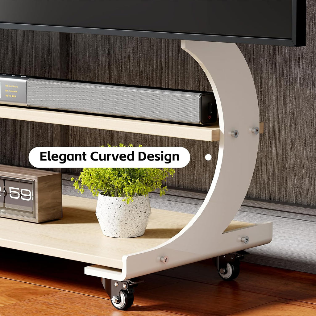 Rolling Easel TV Stand for 50-100 Inch TVs for Living Room, Office - Image 3