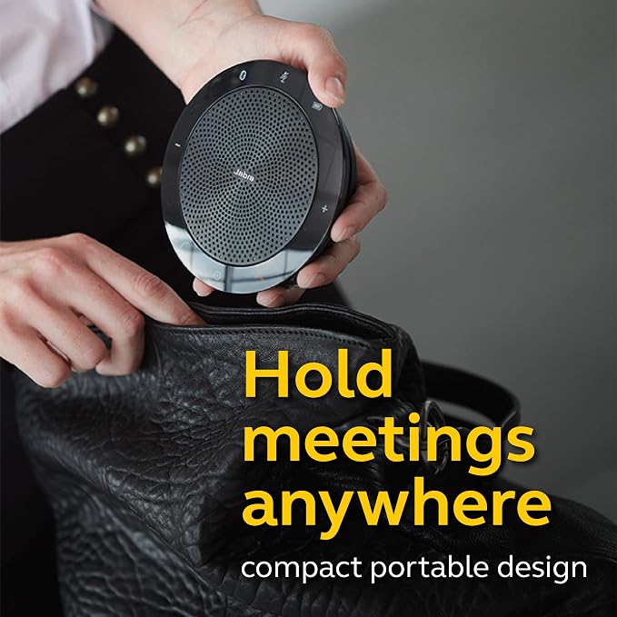 Jabra Speak 510+ Portable Speaker for Music and Calls Black - Image 4