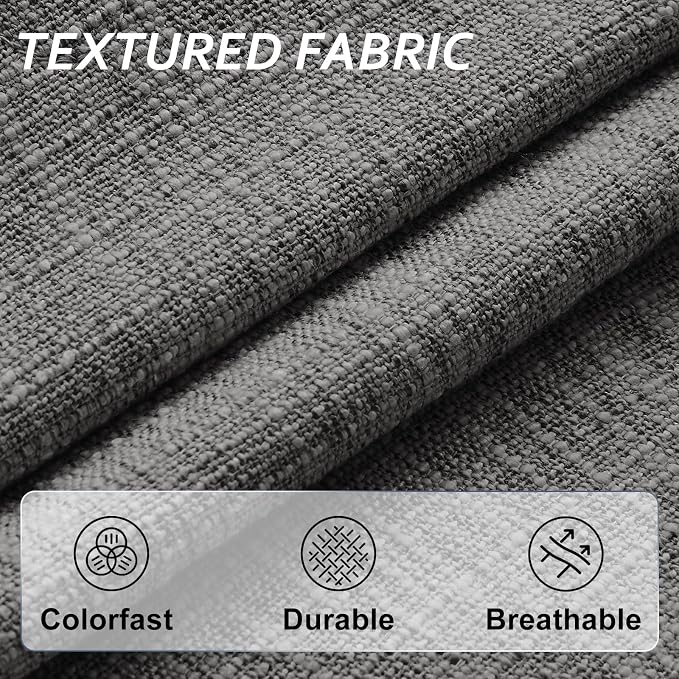 Basic Beyond Chair Cushions for Dining Chairs 6 Pack, Kitchen Chair Cushions with Ties and Non Slip Backing, 16 x 16 inches Chair Pads for Dining Chairs (Dark Grey) - Image 5