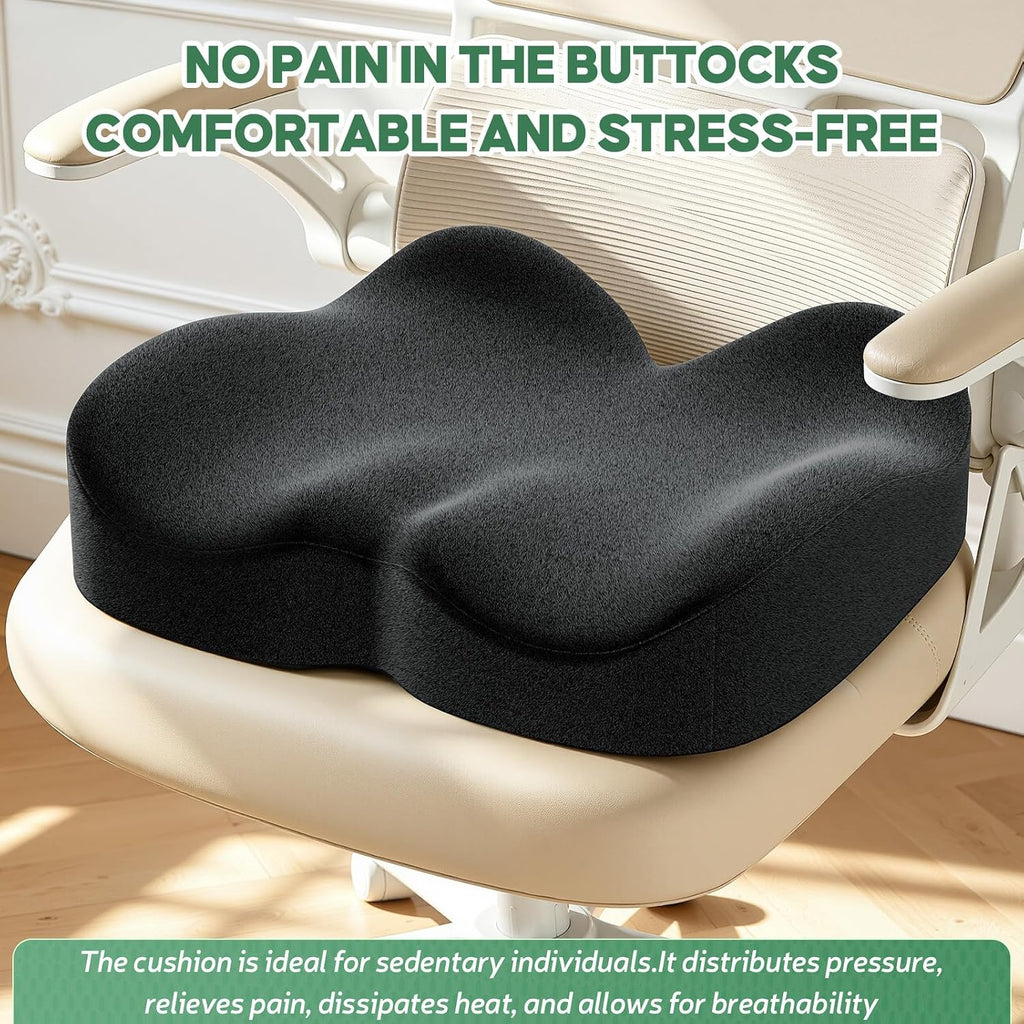 Benazcap Memory Foam Seat Cushion, Ergonomic Office Chair Pressure Relief - Image 7