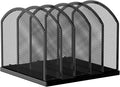 Gawerk 5-Section Vertical Desktop Organizer, 5-Section Mesh File Folder Stand Sorter for Office Home Classroom Organization by Gawerk