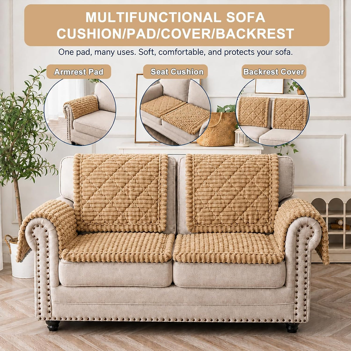 Couch Arm Covers, Sofa Arm Cover, Armchair Cover, Pet Armrest Covers - Image 4