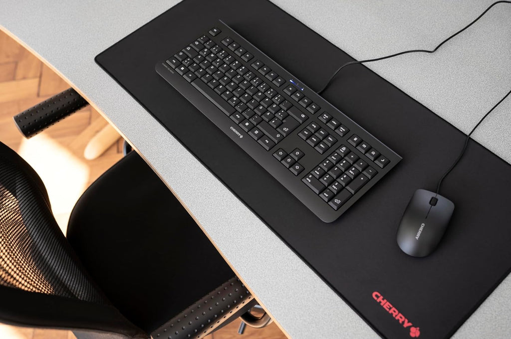 Cherry MP 2000, Premium Mouse Pad in XXL (31.50" x 13.78" x 0.20"), Smooth Fabric Surface for Precision, Sewn Edges, Non-Slip Bottom, Rollable, Comfortable, Black - Image 6