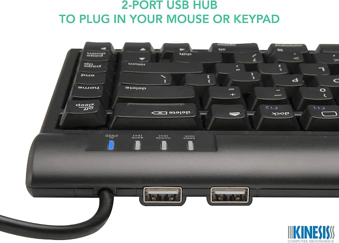 KINESIS Freestyle2 Ergonomic Keyboard w/ VIP3 Lifters for Mac (9" Separation) - Image 7