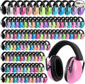100 Pcs Kids Ear Protection Noise Cancelling Headphones Noise Reduction Ear Muffs 27dB Hearing Protection (12 Colors) by Amylove