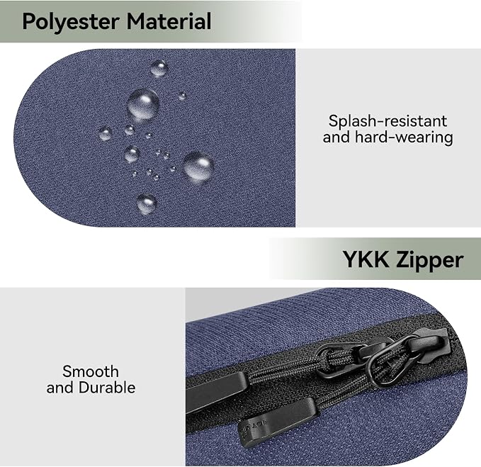Small Electronics Organizer Travel Case, Portable Tech Case Pouch for Cable, Charger, Phone & Earbuds – Water-Resistant Cord Storage for Commute, Office & Business Trip – Compact Design - Image 4