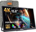 InnoView 15.6 inch Portable Monitor 4K UHD 3840x2160 | 100% sRGB HDR | External Monitor with 2 USB-C & HDMI Ports | Travel Second Monitor for Laptop Mac PC Xbox PS5 Switch (Includes Adapter) by InnoView