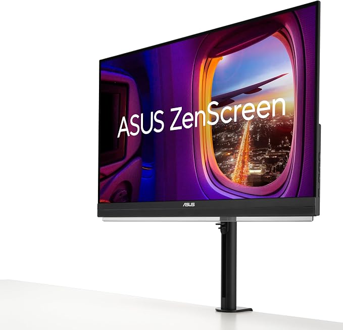 ASUS ZenScreen MB27ACF 27 Inch 1440p 100Hz USB-C Portable Monitor | USB-C PD 70W, C-clamp Arm, Speakers, Partition Hook, Kickstand, IPS, Subwoofer, Carrying Handle ,Display for MacBook and PC - Image 12