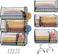 Jautokerdar 3 Tier Closet Hanging Shelves with Divider, Extra Large Closet Organizers and Storage, Clothes Hanging Organizer Clothing Sweaters Handbags Clutches Accessories by Jautokerdar