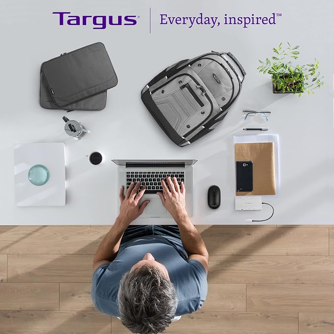 Targus 15-16 Inch Slim Lightweight Laptop Briefcase, Black - Messenger and Shoulder Bag with Padded Compartment and Trolley Strap for 16" Laptops (TCT027US) (Pack of 5) - Image 10