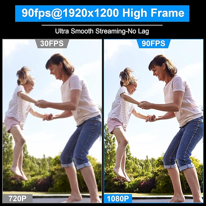 ELP High Speed Wide Angle Global Shutter USB Camera Module for Computer 1080P Mini UVC USB2.0 Webcam Board with 120degree No Distortion Lens AR0234 High Frame 90fps Web PC Camera Board for Laptop - Image 2