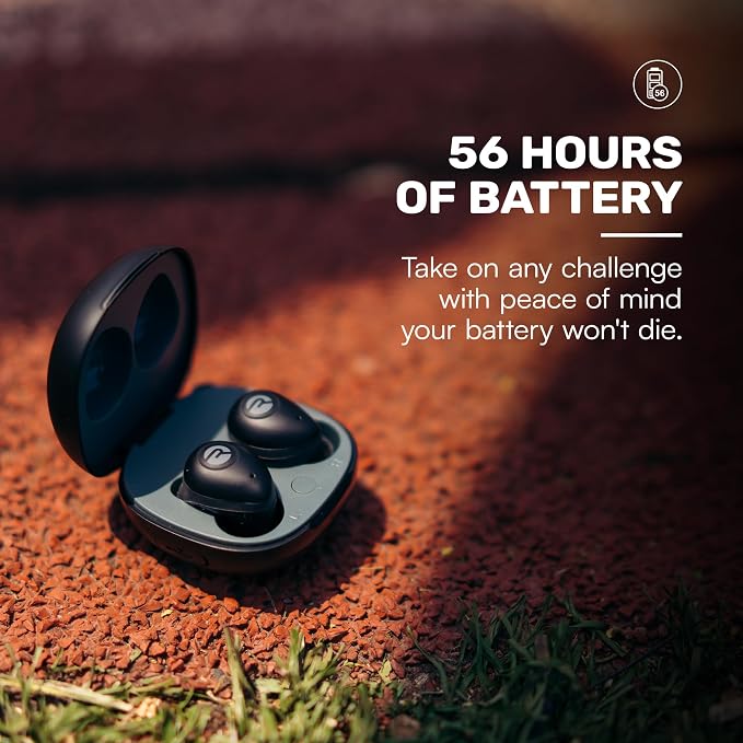 Raycon Fitness Bluetooth Wireless Earbuds + Microphone with Active Noise Canceling, Sweat & Water-Resistant Earphones, Running Headphones, Ear Buds Wireless Bluetooth 56 Hours Playtime (Blue) - Image 3