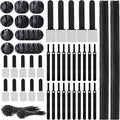 137PCS Cable Management Kit 4 Cable Sleeve Split 100 Cable Zip Ties 10 Cable Clips 15 Adhesive Wall Cable Tie 10 Cable Zip Tie for TV Computer Office Home Under Desk by AOOTOOSPORT