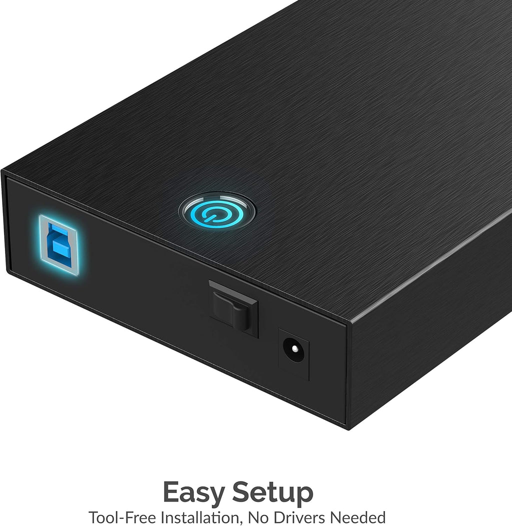 SABRENT USB 3.0 Hard Drive Enclosure, 2.5/3.5in SATA HDD/SSD (EC-KSL3) - Image 4