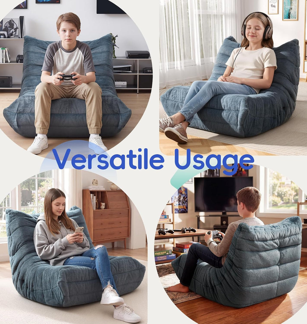 Hobestluk Medium Bean Bag Chairs Lounge Floor Chair BeanBag Couch Togo Sofa - Image 5