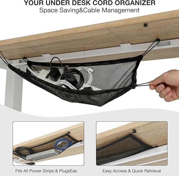 Electric Standing Desk with Cable Management,Oak Height Adjustable Desk with Memory Presets, Sit Stand Table for Work from Home, Ergonomic Computer Desk,40 x 24 inch - Image 5