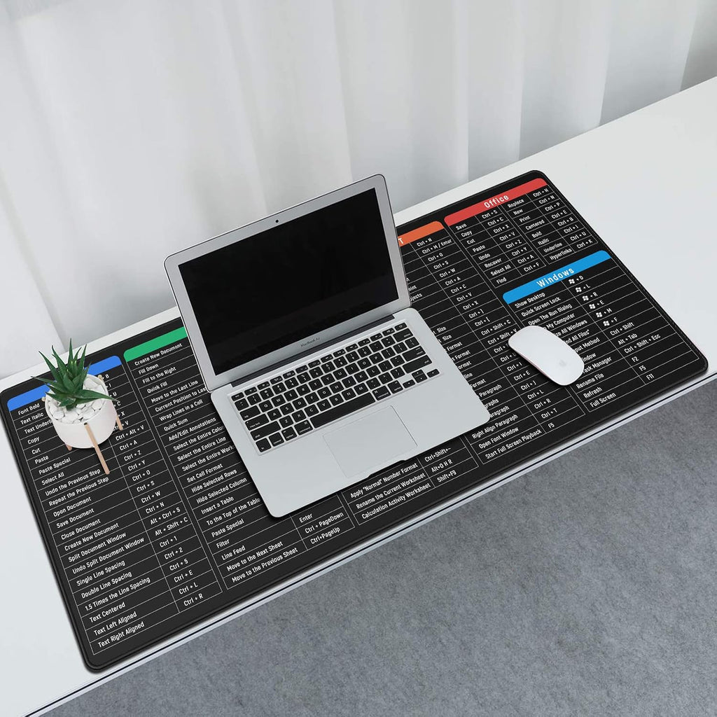 JIALONG Large Gaming Mouse Pad Desk Mat Office Software Excel Shortcuts Mousepad with Personalized Design Extended Size 35.4 X 15.7inches by Office Users - Image 8