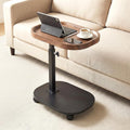 Adjustable Height TV Tray Table for Snack, Eating, Dinner or Laptop, 360°Rolling C Shaped End Table for Couch, Sofa, Chair, Bed, Perfect for Small Places, Livingroom, Bedroom by Eansstofars