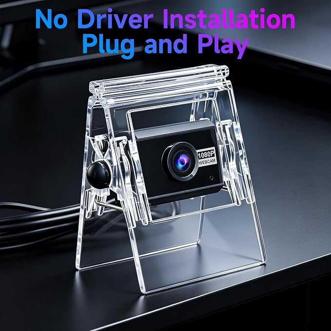 1080P USB HD Webcam with Microphone， Web Camera for PC，with Auto White Balance for Video Calls, Live Streaming Gaming & Online Meetings ，USB Streaming Camera - Image 9