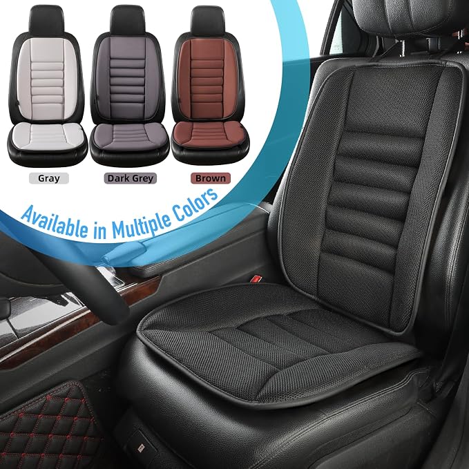Lofty Aim Car Seat Cushion with Back Support Pillow, Driver Seat Cushion | Lumbar Support & Seat Cushion, Memory Foam Seat Cushion for Pain Relief, Butt Pillow for Car, Breathable 4D Mesh Black - Image 6