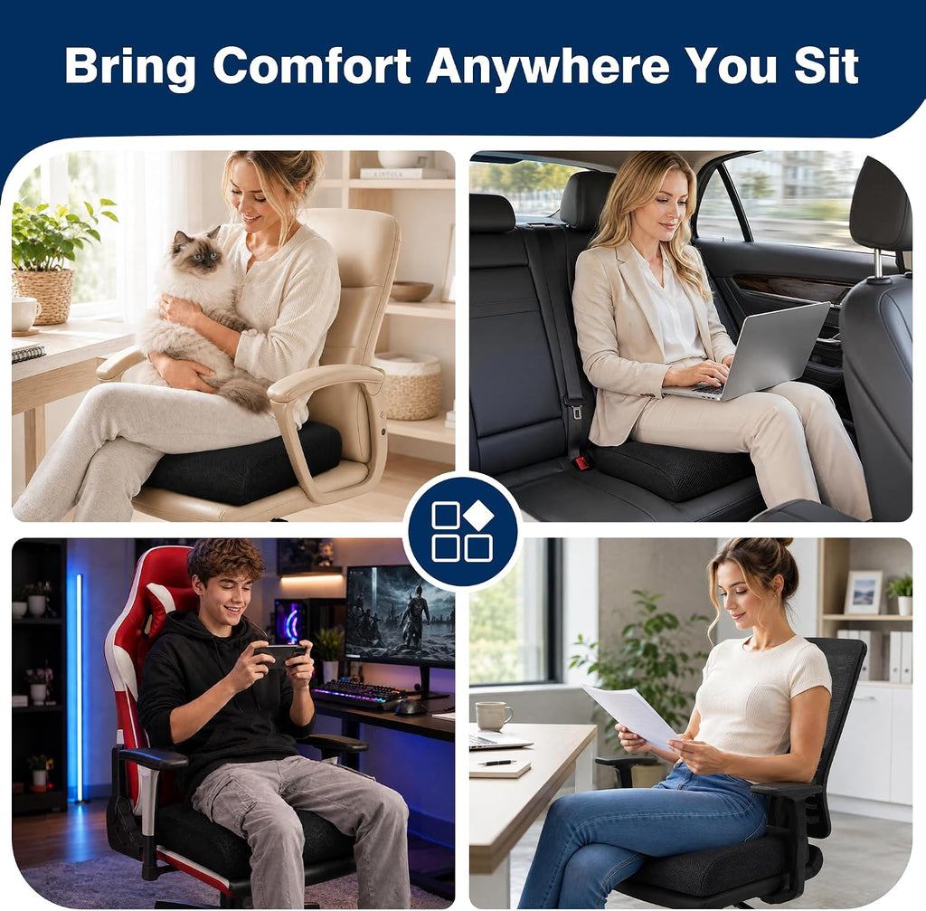 Office Chair Cushion 3.1-Inch High-Density Foam Seat Cushion for Desk Chair - Image 6