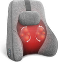 COMFIER Back Lumbar Support Pillow for Office, Heated Back Support with 4 Shiatsu Massage Heads & Heating Function, Memory Foam Lumbar Pillow for Computer Gaming Chair-Gray by COMFIER