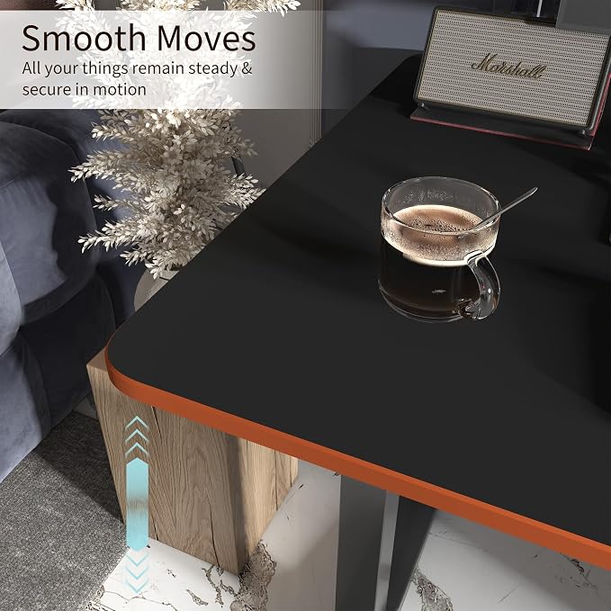 Monomi Electric Standing Desk 48”x24”, Height Adjustable Desk with Wheels - Image 9