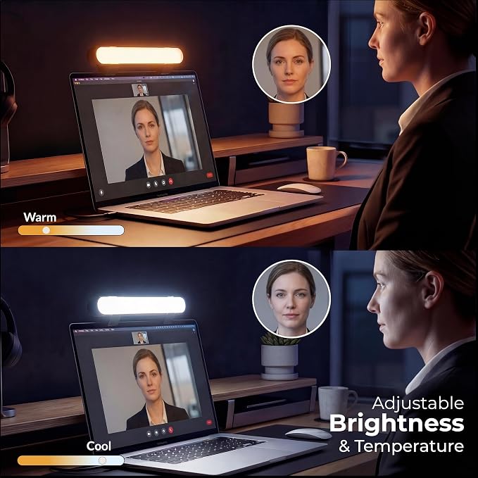 HumanCentric Video Conference Lighting, Laptop Only Webcam Light | For Streaming, LED Laptop Light for Video Conferencing, Zoom Lighting for Computer, Upgrade Light for Zoom Meetings - Image 4