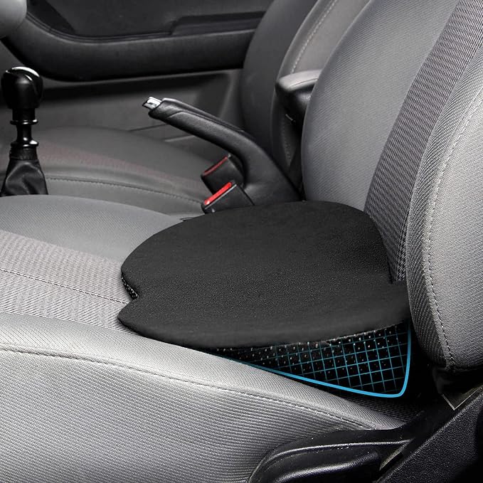 Livtribe Car Seat Cushion - Memory Foam Car Seat Pad - Sciatica & Lower Back Pain Relief - Car Seat Cushions for Driving - Road Trip Essentials for Drivers(Classic Black) by Livtribe