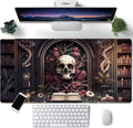 CYZFF Gothic Large Mouse Pad XXL Desk Pad Gaming Mousepad Extended Keyboard Mat 31.5 x 15.7 in Black Fabric with Lycra Surface and Rubber Base by CYZFF