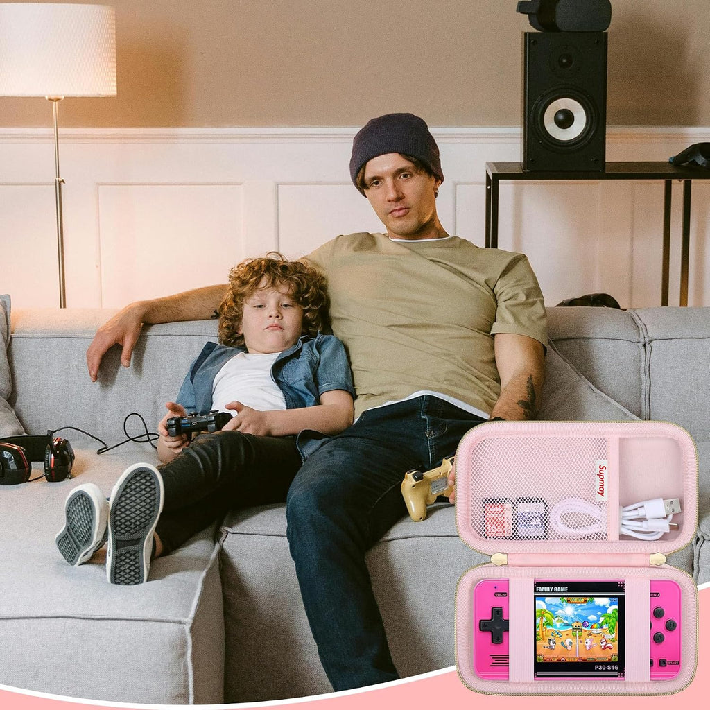 Supmay Carrying Case Compatible with WELLST-G Handheld Game for Kids, Pink - Image 7