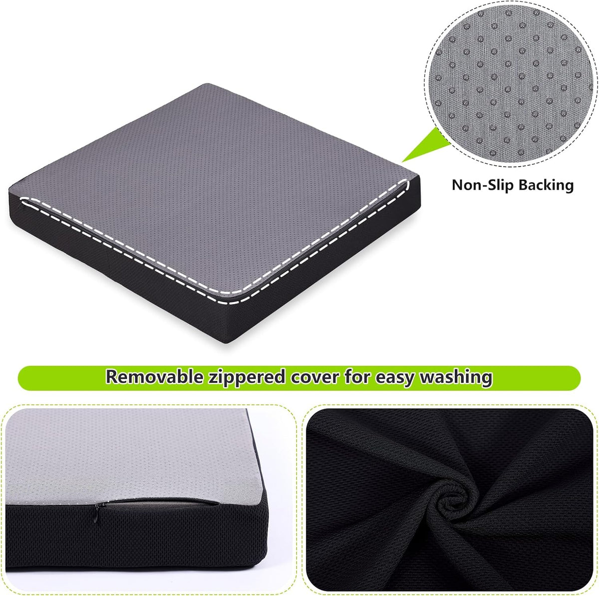 Extra Large Seat Cushion for Sofa with 3D Breathable Grid - Image 4