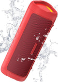 Bluetooth Speaker, 20W HD Sound, Portable Wireless, IPX5 Waterproof, Up to 24H Playtime, TWS Pairing, for Home/Party/Outdoor/Camping/Beach Essentials, Electronic Gadgets, Birthday Gift (Red) by BolaButty