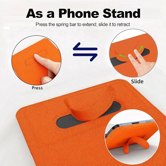 Foldable Wireless Charging Mouse Pad with LCD Writing Tablet,15W Qi Magnetic Fast Charging Mouse Mat,Multi-functional PU Leather Charging Pad for iPhone Samsung iWatch,Portable Office Home Accessories - Image 9