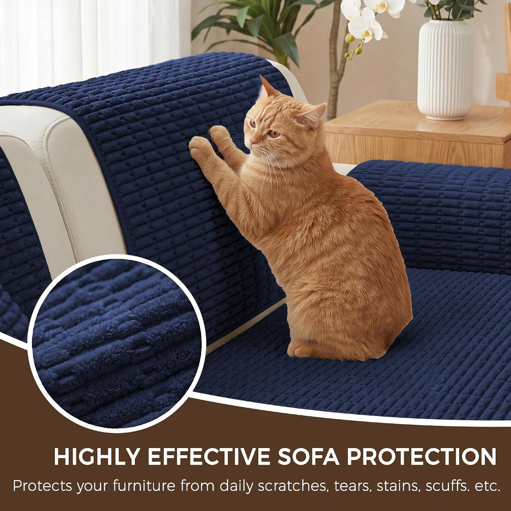 Foxdecor Couch Cover for Dogs Sofa Covers Non Slip Couch Pad Pet Friendly - Image 5