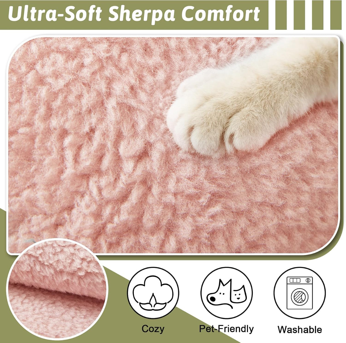 Universal Sherpa Recliner & Armchair Covers with Pockets - Image 4
