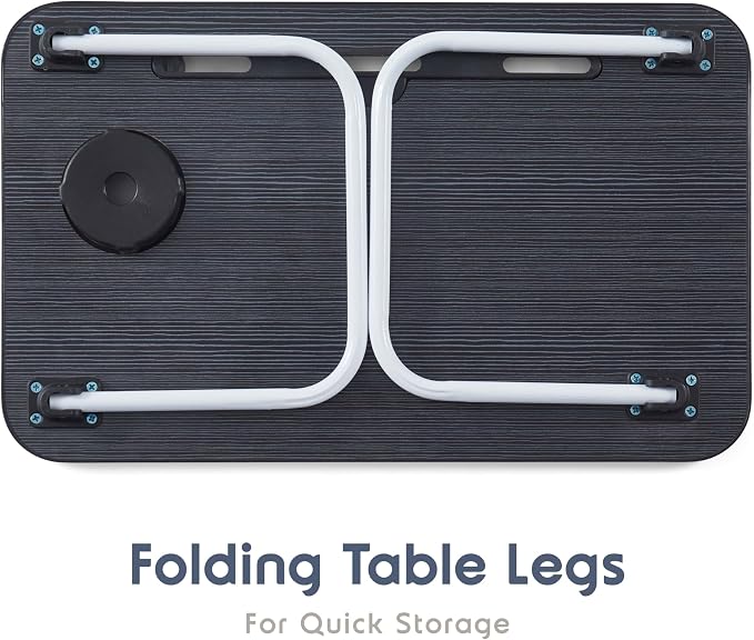 Laptop Bed Tray Table, Laptop Stand, Portable Lap Desks with Foldable Legs, Reading Desk for Sofa Couch Floor - Small - Image 8